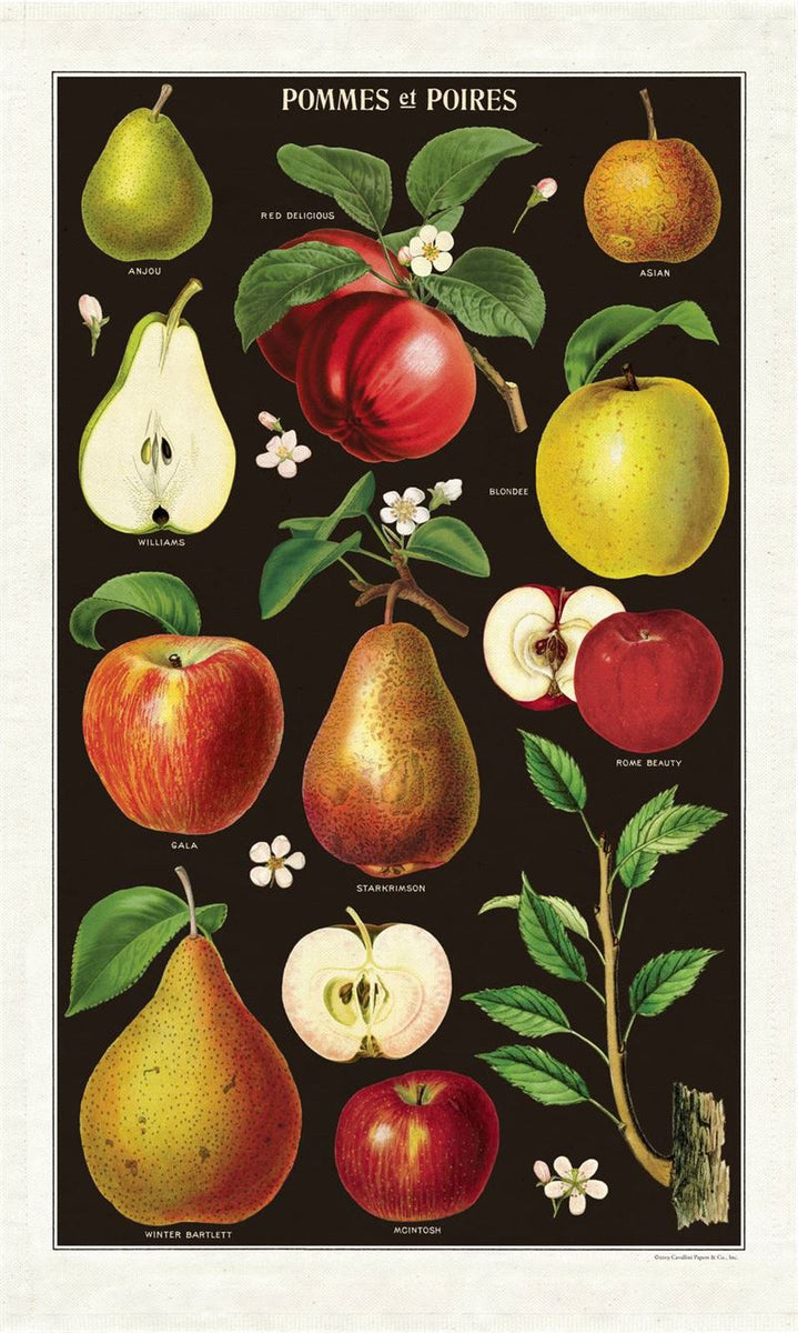 Cavallini & Co Apples and Pears Tea Towel Cavallini & Co Apples and Pears Tea Towel