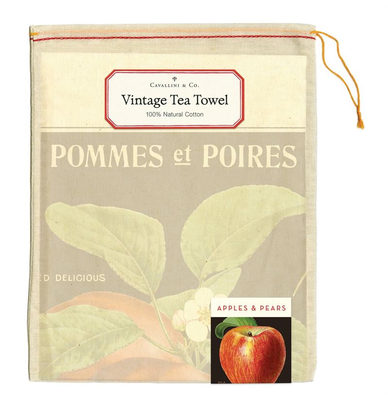 Cavallini & Co Apples and Pears Tea Towel Cavallini & Co Apples and Pears Tea Towel