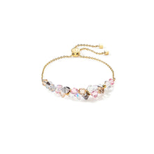 Load image into Gallery viewer, Radiating Adjustable Gold, Silver & Shimmering Pink Bracelet