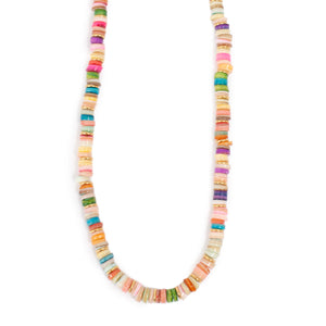 A & C Oslo – True Colours Steel Shell Rainbow Necklace