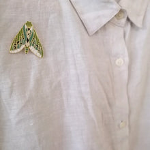 Load image into Gallery viewer, Natty - Puriri Moth Enamel Pin

