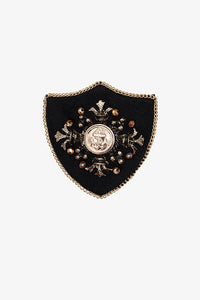 Black Shield Brooch