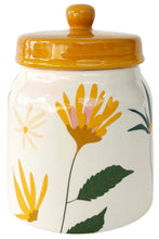 Load image into Gallery viewer, Cassia Floral Ceramic Jar Peach, Green
