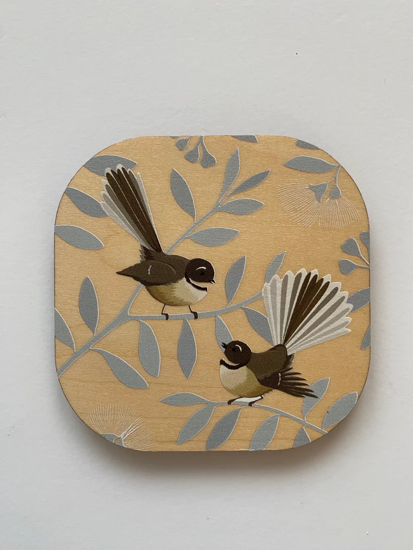 Hansby Wooden Coaster - Fantail Pair