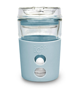 Eco Glass Coffee Travel Cup - Ocean Blue