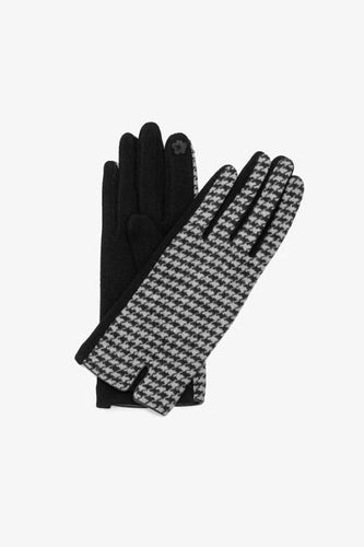 Houndstooth Gloves - Black & White