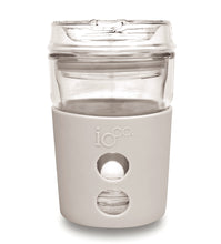 Load image into Gallery viewer, IOco 8oz Eco Glass Coffee Travel Mug - Warm Latte
