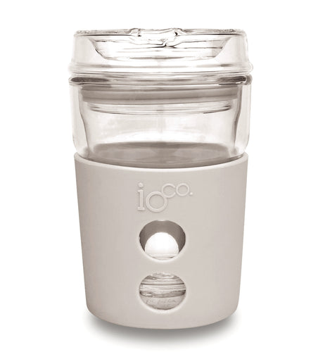 IOco 8oz Eco Glass Coffee Travel Mug - Warm Latte