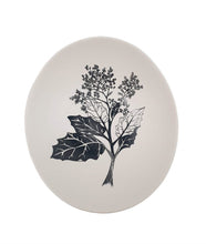 Load image into Gallery viewer, Jo Luping Design - Black Rangiora On White - 10cm Porcelain Bowl
