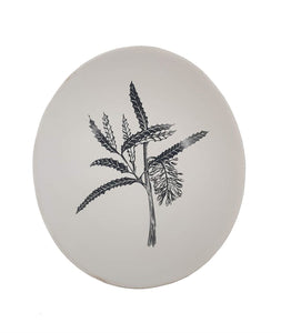 Jo Luping Design - Black Rewarewa On White - 10cm Porcelain Bowl