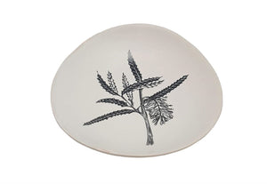Jo Luping Design - Black Rewarewa On White - 10cm Porcelain Bowl