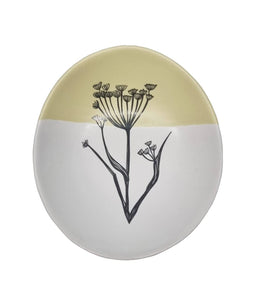 Jo Luping Design - Fennel Mustard Yellow Dipped - 10cm Porcelain Bowl