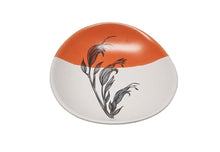 Load image into Gallery viewer, Jo Luping Design - Harakeke Flower 4 Orange Dipped - 10cm Porcelain Bowl
