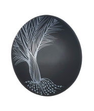 Load image into Gallery viewer, Jo Luping Design - White Nikau Detail On Black
