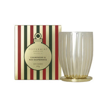 Load image into Gallery viewer, Peppermint Grove - Limited Edition Champagne &amp; Red Raspberries Soy Candle 370g
