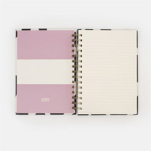 Mono Hearts - A5 Spiral Bound Notebook