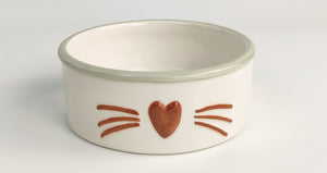 Perfect Pets Meow Cat Bowl White