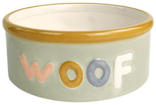 Load image into Gallery viewer, Perfect Pets Woof Dog Bowl Mint Colour
