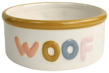 Load image into Gallery viewer, Perfect Pets Woof Dog Bowl white
