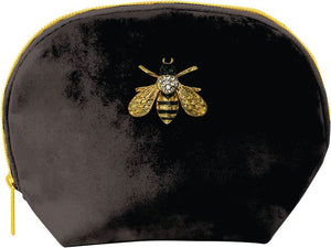 Punch Studio - Black Bee - Cosmetic Velvet Bag