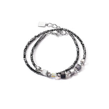 Load image into Gallery viewer, Joyful Colours Wrap Bracelet Silver Grey
