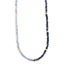 Load image into Gallery viewer, A &amp; C Oslo - True Colors Short Chain, Blue Stones Necklace
