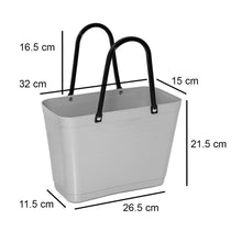Load image into Gallery viewer, Small Dusty Pink Hinza Bag - Green Plastic

