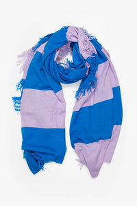 Antler – Stripe Scarf Lilac & Cobalt