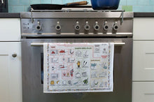 Load image into Gallery viewer, The Unemployed Philosophers Guild – Kitchen Accidents Tea Towel
