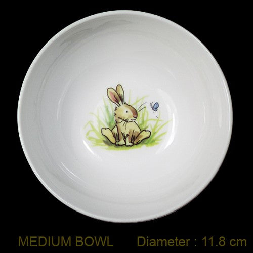 Two Bad Mice – Rabbit With Butterfly – Medium Bowl