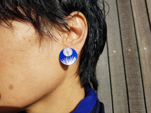 Jill Main Pōhutukawa Double Stud Earrings