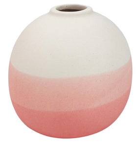 Alora Horizon Vase White & Pink Mini 7cm