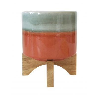 Aurora Orange Planter with Legs 16 cm