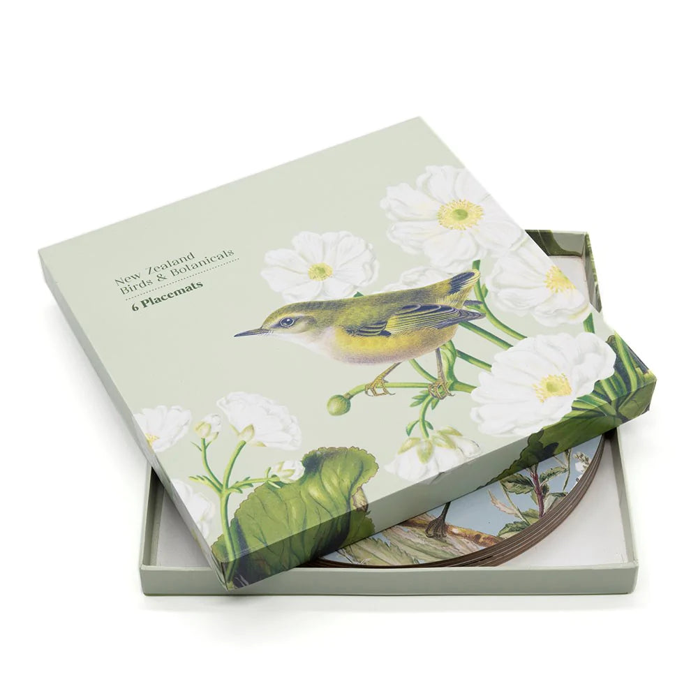 Birds & Botanicals of NZ Box of 6 Placemats