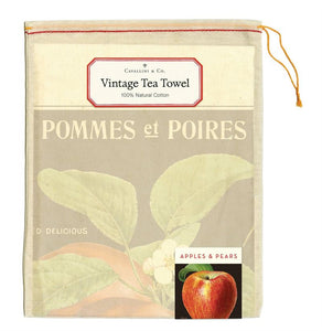 Cavallini & Co – Apples & Pears – Tea Towel