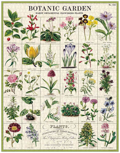 Cavallini & Co - Botanical Garden 1000 Piece - Vintage Puzzle