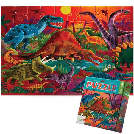 Croc Creek Foil Puzzle Dazzling Dinos 60pc