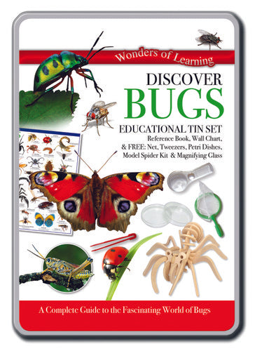 Discover bugs educational tin set