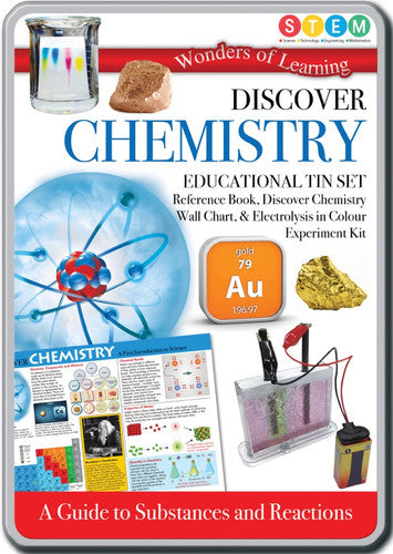 Discover chemistry educational tin set