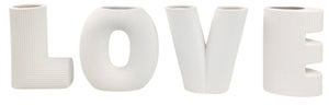 Erina LOVE Letter Vases White