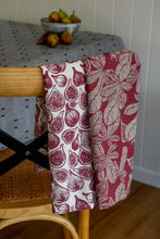 Load image into Gallery viewer, Fig Tree Tea Towel Pack 2 Ruby
