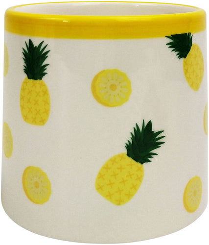 Fruit Pineapple Planter Yellow & White