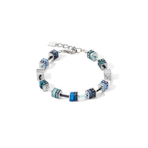 GeoCube Fresh Turquoise & Stainless Steel Bracelet