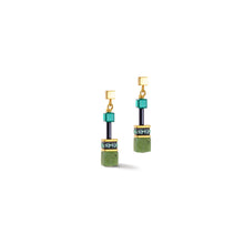 Load image into Gallery viewer, GeoCube Iconic Green Earrings
