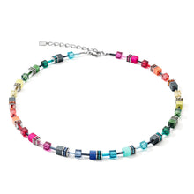 Load image into Gallery viewer, GeoCube Rainbow Multicolour Necklace
