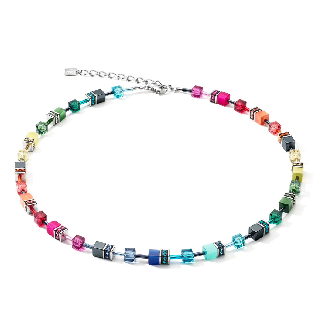 GeoCube Rainbow Multicolour Necklace