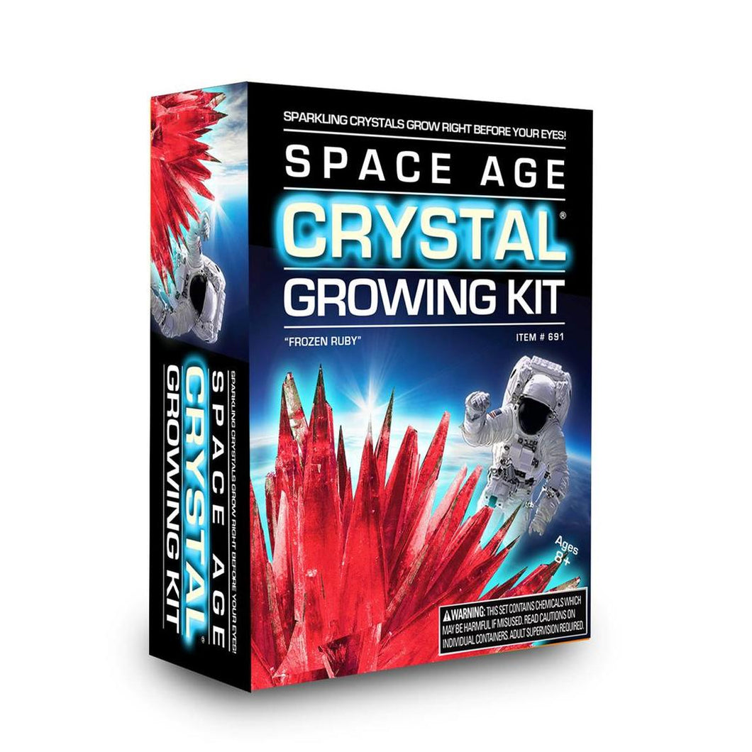 Space age crystal growing kit, frozen ruby