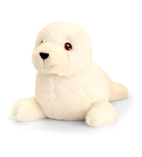 Keel eco soft toy white seal 25 cm