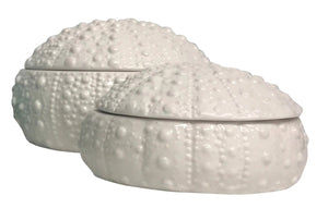 Moana Rd Ceramic kina bowls 2 set white