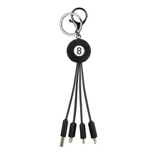 Load image into Gallery viewer, Link Up – Multiple Charging Cable No. 8 Ball
